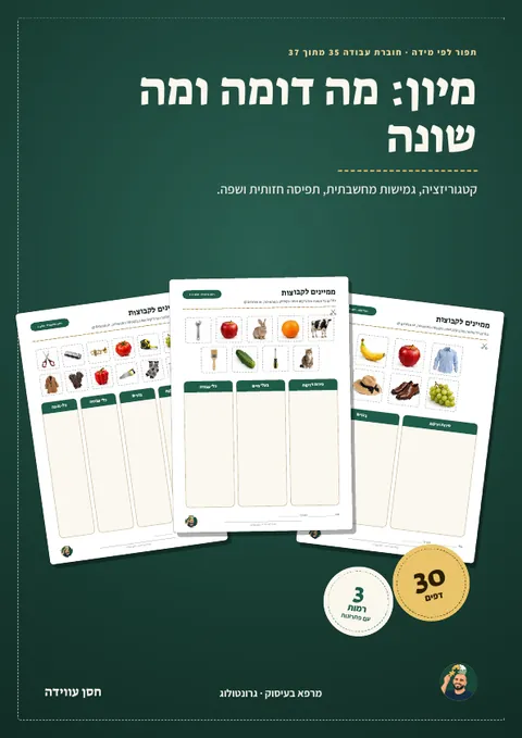 מיון: מה דומה ומה שונה
